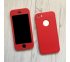 360° kryt silikónový iPhone 5/5S/SE - červený